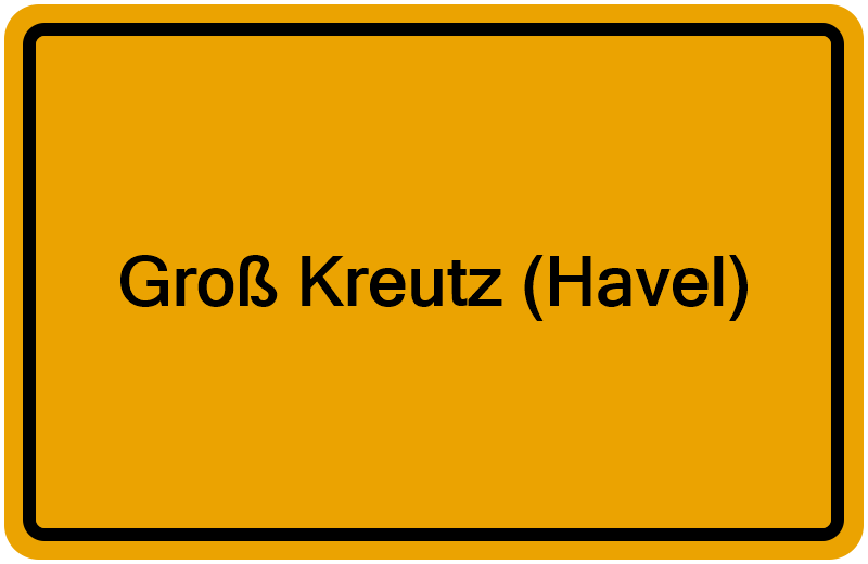 Handelsregisterauszug Groß Kreutz (Havel)